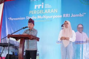 Gubernur Provinsi Jambi Resmikan Studio Multipurpose LPP RRI Jambi